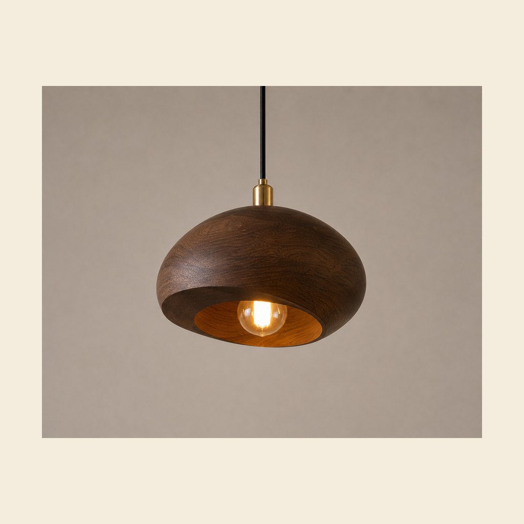 Wooden Globe Harmony Pendant Lamp