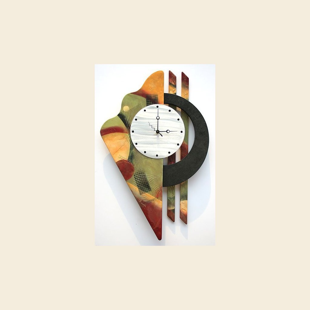 Aurora Abstract Clock
