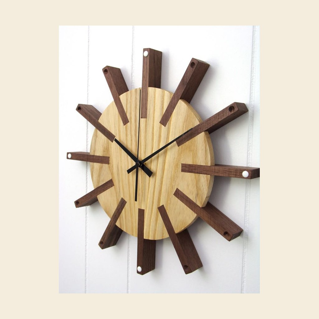 [ZIVTIM1] Timber Beam Clock