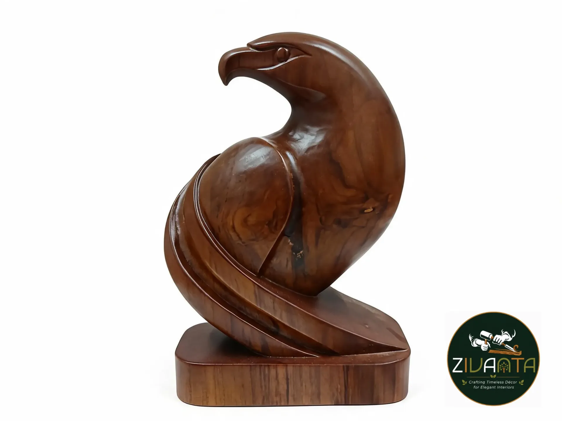 [ZIVWOO11] Teak Wood Eagle Sculpture