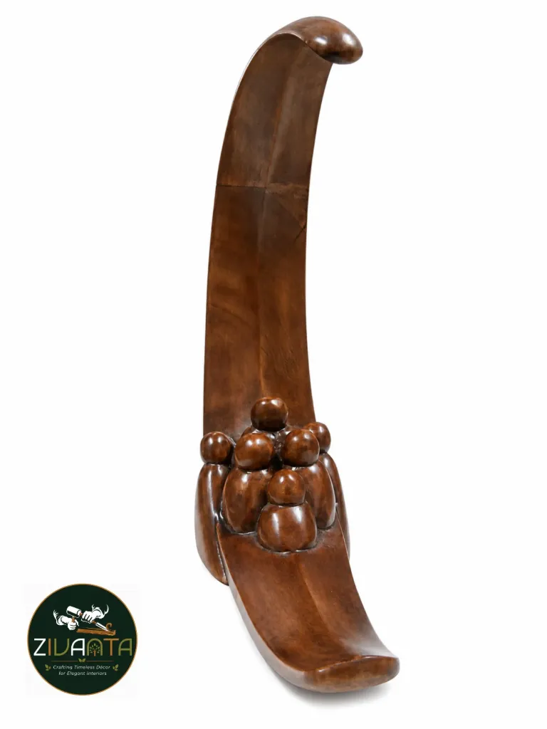[ZIVWOO17] Wooden Moon Harmony Sculpture Lamp