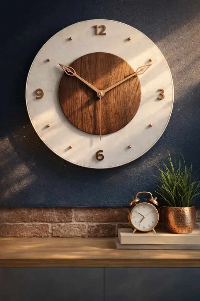 [ZIVHER1] Heritage Walnut Clock