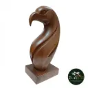 WOODEN EAGLE SCULPTURE