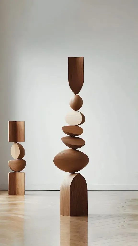 WOODEN BALANCE SCULPTURE