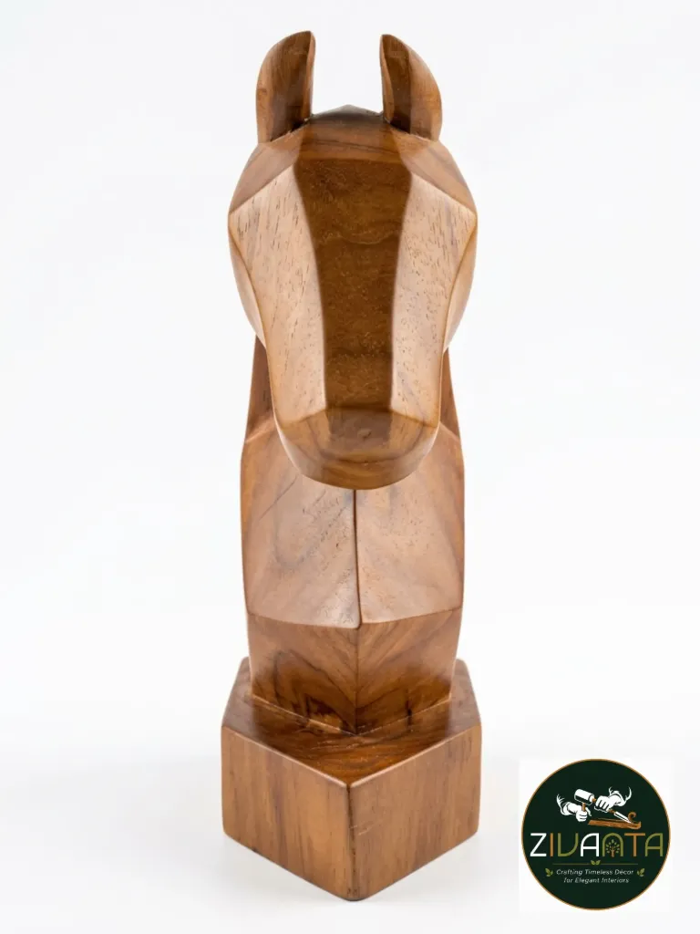 [ZIVWOO16] Teak Wood Horse Sculpture