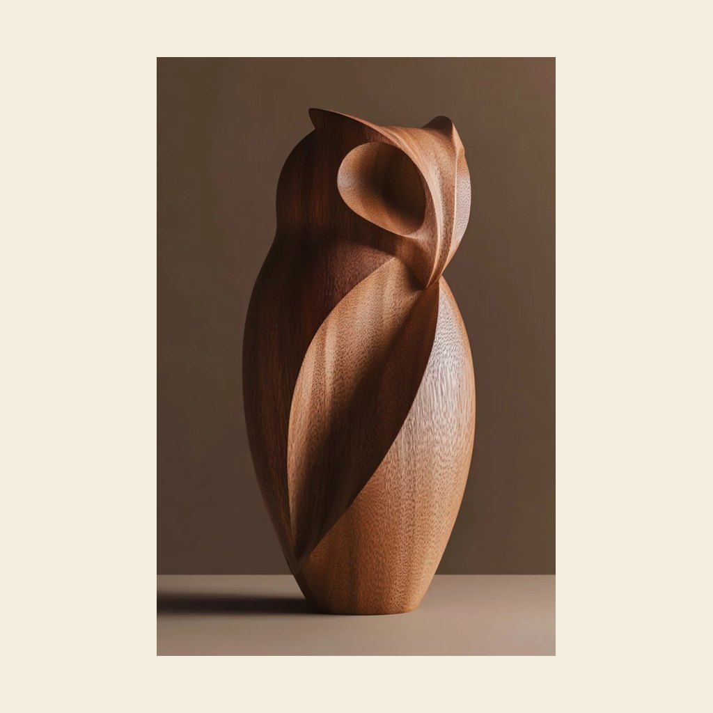 Wooden OWL Sculpture 1